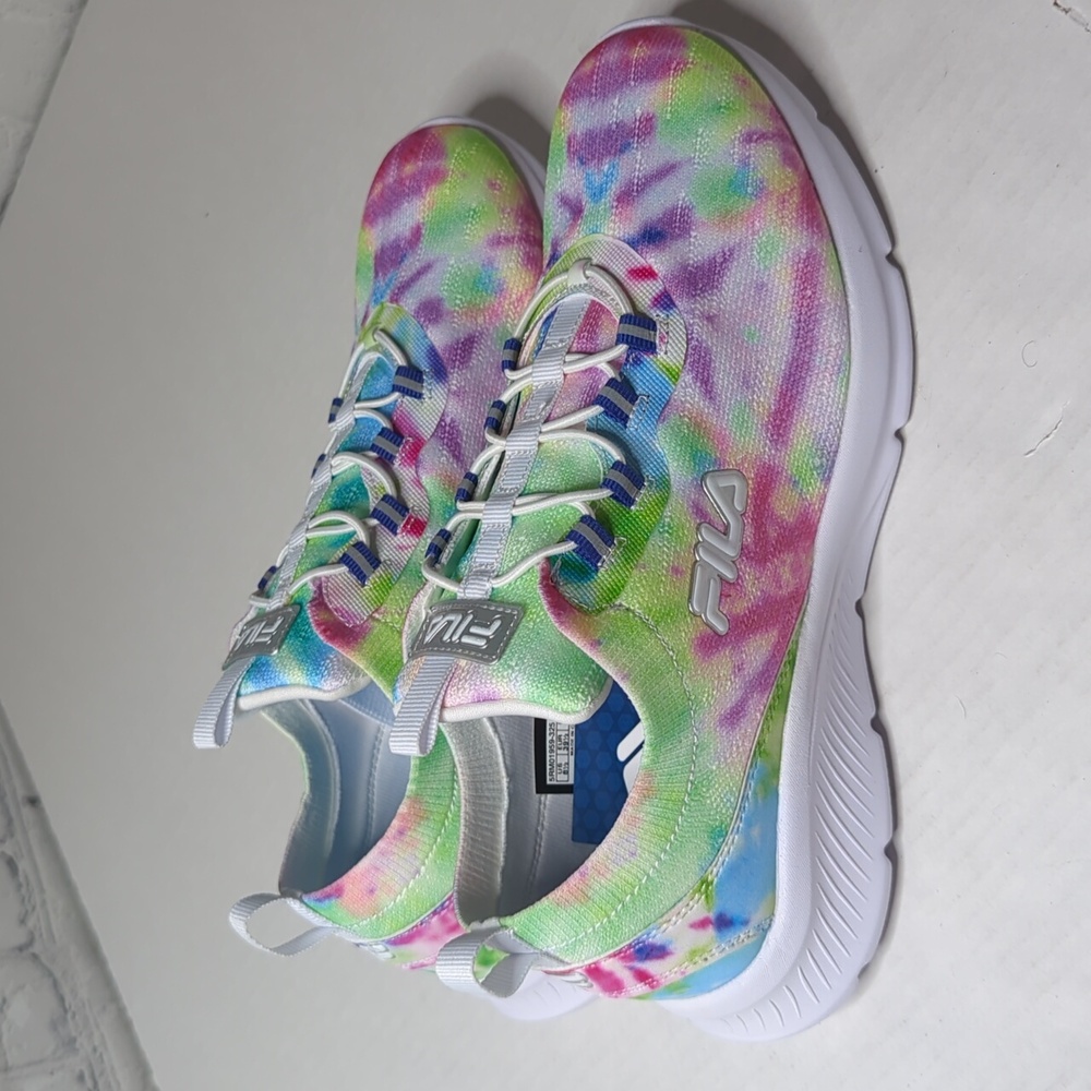 Fila Tie-Dye Sneakers - Pink, Green, Blue - Picture 3 of 7